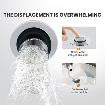 Sink Hair Filter, Removable Stainless Steel Drain Stopper Plug
